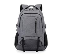 FANDARE Sac à Dos Voyage Affaires Homme, Sac Sportif Imperméable avec Port USB, Grande Capacité Compartiment Ordinateur 15,6 Pouces, Accroche Valise, Design Élégant pour Travail et Sport Gris