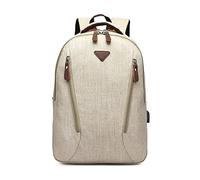 FANDARE Sac à Dos Voyage USB Charging 10L Étanche Léger pour Ordinateur Portable 12.9 Pouces Sac à Dos Business avec Port USB pour Hommes Femmes Voyage Sport Travail Abricot