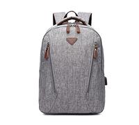 FANDARE Sac à Dos Voyage USB Charging 10L Étanche Léger pour Ordinateur Portable 12.9 Pouces Sac à Dos Business avec Port USB pour Hommes Femmes Voyage Sport Travail Gris