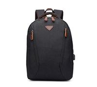FANDARE Sac à Dos Voyage USB Charging 10L Étanche Léger pour Ordinateur Portable 12.9 Pouces Sac à Dos Business avec Port USB pour Hommes Femmes Voyage Sport Travail Noir