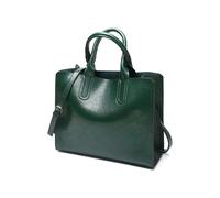 FANDARE Sac a Main Femme Cabas Sacs épaule bandoulière Mallette PU Cuir Cartable 10.9 Pouce Laptop Sac de Cours Messager Attaché-Case Pochette Sacoche Fourre Tout Portés Voyage Tote Handbag Vert