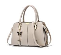 FANDARE Sac à Main Femme Sac à Bandouliere Sac Cabas PU Cuir Sac Fourre Sacoche Sac Porté Epaule Imperméable Sac Messager pour Voyage Travail Achats Fête Blanche