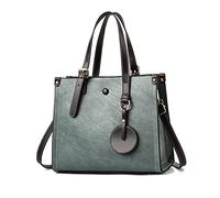 FANDARE Sac à Main Femme Sac à Bandouliere Sacs Portés Épaule PU Cuir Sac Messager Multi Poches Sac Fourre Sacoche pour Voyage Travail Achats Fête Vert
