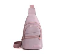 FANDARE Sac à poitrine Femme Sacs Bandoulière Sacoche Femme bandoulière Petit Dos avec trou pour écouteurs porté épaule Voyage Imperméable messager Outdoor urbain sport