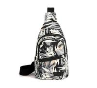 FANDARE Sac à poitrine Femme Sacs Bandoulière Sacoche Femme bandoulière Petit Dos avec trou pour écouteurs porté épaule Voyage Imperméable messager Outdoor urbain sport