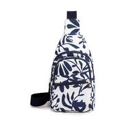 FANDARE Sac à Poitrine Femme Sacs Bandoulière Sacoche Femme bandoulière Petit Dos avec Trou pour écouteurs porté épaule Voyage Imperméable Messager Outdoor Urbain Sport