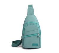 FANDARE Sac à Poitrine Femme Sacs Bandoulière Sacoche Femme bandoulière Petit Dos avec Trou pour écouteurs porté épaule Voyage Imperméable Messager Outdoor Urbain Sport