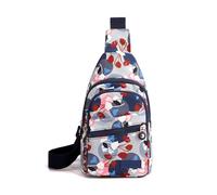 FANDARE Sac à poitrine Femme Sacs Bandoulière Sacoche Femme bandoulière Petit Dos avec trou pour écouteurs porté épaule Voyage Imperméable messager Outdoor urbain sport