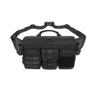 FANDARE Sac Banane Bandoulière Militaire Poitrine Sport Homme - Course Randonnée Cyclisme Jogging Noir