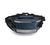 FANDARE Sac Banane Homme Femme Sac à Dos Ceinture Multi-Poches Grande Capacité Voyage Quotidien Réfléchissant Etanche Nylon Bleu