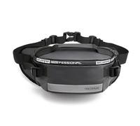 FANDARE Sac Banane Homme Femme Sac à Dos Ceinture Multi-Poches Grande Capacité Voyage Quotidien Réfléchissant Etanche Nylon Gris