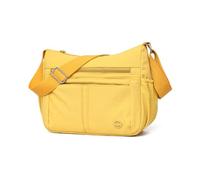 FANDARE Sac Bandoulière Femme Nylon Sacs a Main Femmes Message Sacoche Messenger Multipoches avec Bandoulière Réglable Besace pour Shopping, Travail, Voyage Sacs portés épaule Jaune