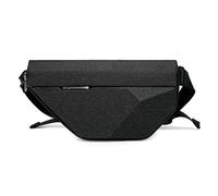 FANDARE Sac Bandoulière Homme Femme Sac à Dos Anti-Eau Polyester Extensible Sac de Voyage Sport Daily avec Poches Multiples Moderne et Minimaliste pour Tous Les Jours Noir