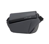 FANDARE Sac Bandoulière Homme Femme Sac à Dos Unisexe Multifonctionnel Polyvalent Grand Volume Imperméable en Polyester Sac en Bandoulière pour Tous Les Jours Gris