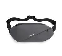 FANDARE Sac Bandoulière Homme Femme Sac de Ceinture Voyage Polyvalent avec Bretelle Réglable Bandoulière Grand Volume en Nylon Résistant pour Usage Quotidien Loisirs Travail Gris