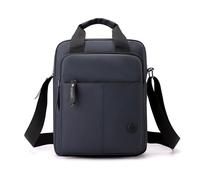 FANDARE Sac Bandoulière Homme Moderne Cuir PU Sacs Messager bandoulière porté épaule Main Minimaliste Polyvalent Crossbody Bag Léger élégant Cartable Business Voyage Sacs Pochette Bleu foncé
