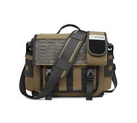 FANDARE Sac Bandoulière Homme Sacoche Sac d'épaule Sacs Bandoulière Briefcase pour 12.9 Pouces Laptop Crossbody Messenger Bag avec Multi-Poches Grand Sac de Travail Université Ecole Cartable Kaki
