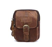 FANDARE Sac de Ceinture Sacoche Ceinture Sac Banane Cuir Sac Multifonctionnel Imperméable pour Sports Escalade Jogging Randonnée Voyage Garçon Marron