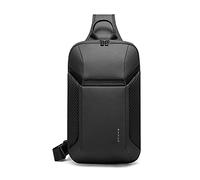 FANDARE Sac De Poitrine Multifonction Imperméable en Polyester Respirant, pour Voyage Sport et Travail Convient pour Tablet 10.5 Pouces Moderne et Compact Noir