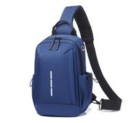 FANDARE Sac de Sport Bandoulière Pour Hommes, Porté Travers d'Epaule Poitrine, Randonnée Weekend Pour Business Moto - Bleu