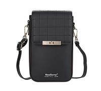 FANDARE Sac de téléphone Femmes Sac À Bandoulière Fille Sacoche Portefeuille Portable Sac d'épaule pour Achats Fête École Voyage Cartable Pochette Phone Crossbody Bag Noir