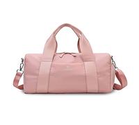 FANDARE Sac de Voyage Cabine Sac à Main Sacs Cabas de Fitness Sacs de Nuit Sac Weekend Sac de Plage Femme Homme avec Compartiment à Chaussures & Poche de séparation Humide et sèche Rose