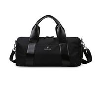 FANDARE Sac de Voyage Cabine Sac à Main Sacs Cabas de Fitness Sacs de Nuit Sac Weekend Sac de Plage Femme Homme avec Compartiment à Chaussures & Poche de séparation Humide et sèche Noir