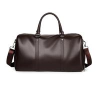 FANDARE Sac de Voyage Léger pour Femme et Homme - Sac à Main Imperméable en Cuir avec Compartiment à Chaussures pour Week-End et Sport de Gym