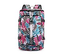 FANDARE Sac de Voyage Sac de Sport Femme Cabine Sac à Main Sac Week-End Femme Voyage Sacs polochons Sac à Dos Loisir Sac à Dos Ordinateur Portable 15.6 Pouces Sac à Main Feuilles de Couleur