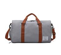 FANDARE Sac de Voyage Sac de Sport Femme Cabine Sac à Main Sac Week-End Homme Voyage Sacs polochons Sac de Sport Fitness Grande capacité Sac à Main avec Compartiment à Chaussures Gris