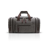 FANDARE Sac de Voyage Sport Homme/Femme Gym Boston Sac à Main Overnight Weekend Outdoor Camping Sac à Bandoulière Respirant Toile Gris