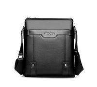 FANDARE Sac en Bandoulière Homme pour Voyage et Affaires - Imperméable en PU - Crossbody Bag Noir