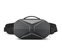 FANDARE Sac Poitrine Affaires Sac Banane Sacs de Bandoulière Sacoche avec USB Sac d'Epaule pour Homme Voyage Vélo Camping Excursion Impermeable Style de Voiture de Sport Petit Sac a Dos Noir A