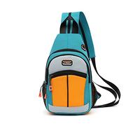 FANDARE Sac Poitrine Femme et Homme - Sac à Dos Porté Travers D'école - Sac D'Epaule de Randonnée, Sport, Voyage, Cyclisme, Moto - Bandoulière Sacoche Vert