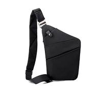 FANDARE Sac Poitrine Homme Sac Bandoulière des Sports Antivol Sacoche Sac Bandouliere Femmes Sac d'Epaule Sacoche Sacs a Dos Porté pour Voyage Sports épaule Travers Cyclisme Moto Sling Bag Noir