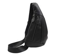FANDARE Sac Poitrine Homme Sacoche Cuir Sling Bag Sacoche Ventrale Homme Bandouliere Sac d'Epaule Pochette Sac Holster Homme Personal Flex Bag Sac Homme pour Camping Voyage Business Noir