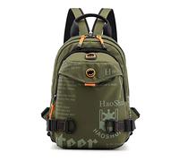 FANDARE Sac Poitrine Porté Travers Femme Homme - Sac D'école, D'épaule, De Randonnée, Bandoulière - Sacoche Voyage Avec Trou D'écouteur & Bandoulière Détachable - Vert