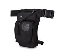 FANDARE Sac Poitrine Sac de Jambe Sacoche Moto Sac Banane Sacs à Dos porté Travers Homme Femme Sac Bandoulière Sacoche Sac d'Epaule pour Voyage Sports Travers Cyclisme Moto Sling BagNoir