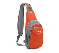 FANDARE Sac Poitrine Sacs de Sport bandoulière Sacs à Dos porté Travers Homme Femme Sacs Bananes de randonnée Sacs bandoulière Sacoche pour Voyage Sports Travers Cyclisme Moto Sac d'Epaule Orange