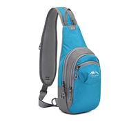 FANDARE Sac Poitrine Sacs de Sport bandoulière Sacs à Dos porté Travers Homme Femme Sacs Bananes de randonnée Sacs bandoulière Sacoche pour Voyage Sports Travers Cyclisme Moto Sac d'Epaule Bleu