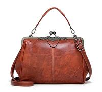 FANDARE Sacoche Femme Sac A Main Sacs Cabas Bandoulieres Cuir PU Tendance Petit Fille Portés Epaule Crossbody Bag Téléphone Sac D'épaule Large Capacité Achats Fête École Voyage Bruns