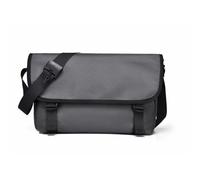 FANDARE Sacoche Homme Nylon Sac Messager Léger Multi-Poches | rabat boucle vintage, poche arrière zippée, compartiment tablette ipad, forme fine même bien remplie