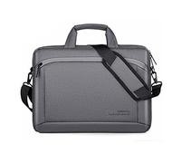 FANDARE Sacoche Ordinateur Portable pour 15.6 Pouces Laptop Sac à Bandoulière Mallette Sacoche Pochette Cartable pour Hommes Femmes Collège Cours Travail Affaires Voyage Gris foncé