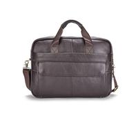 FANDARE Sacoche pour Ordinateur Portable Mallettes en Cuir pour Ordinateur Jusqu'à 14" Imperméable Porte-Documents pour Hommes Sac Messenger Professionnel avec Bretelle Détachable Tote Bag Marro