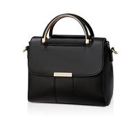 FANDARE Sacs à bandoulière Femme Élégant pour Téléphone PU Cuir Petits Sac d'épaule Fille Porte Monnaie Portefeuille Pochette pour Carte de crédit Crossbody Bag Noir