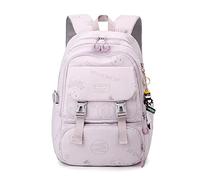 FANDARE Sacs à Dos Loisir Fille Garçon Cartable Sacs à Main portés Dos Sacs à Dos Femme Sacs à Dos pour 15,6 Pouces Ordinateur Portable pour College Voyage Sacs À Bandoulière Violet Clair