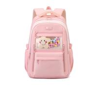 FANDARE Sacs à Dos Loisir Scolaires Retour à l'école Cartables Adolescent Femme Homme Étudiant Cartable Ville Quotidien Pochette Polyvalents Sacoche d'école Poche Urbain Week-End Daypacks Rose