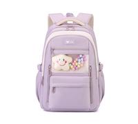 FANDARE Sacs à Dos Loisir Scolaires Retour à l'école Cartables Adolescent Femme Homme Étudiant Cartable Ville Quotidien Pochette Polyvalents Sacoche d'école Poche Urbain Week-End Daypacks Violet