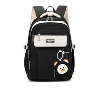 FANDARE Sacs à Dos pour Enfant Garçon Fille Cartable avec Porte-Monnaie Sacs à Dos Loisir Ergonomique Scolaires Retour à l'école Cartables Femme Homme d'Études W nd Sacoche d'école Noir