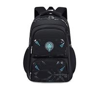 FANDARE Sacs à Dos pour Enfants Sac Loisir d'école Junior Cartable School Bag Réfrigérateur Ouvert Scolaire Primaire Élémentaire Collège Ecole pour Les 3-6 Classes Daypacks Noir